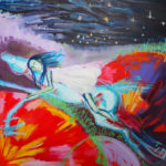 April Montfort painting: Dreaming of Running Wild, 2016