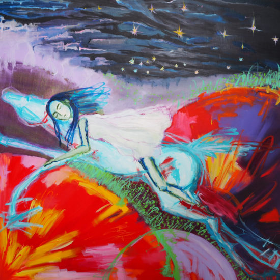 April Montfort painting: Dreaming of Running Wild, 2016