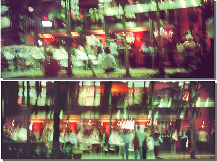 April Mountfort photograph from Urban series: Red Bar, 2005