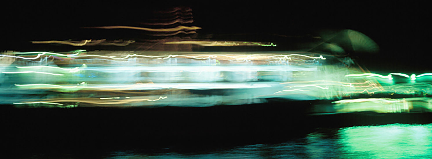 April Mountfort photograph from Urban series: Blue Night Ferry, 2005