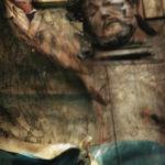 April Mountfort photograph from the Transylvania – Faded House series: Man+Christ #2