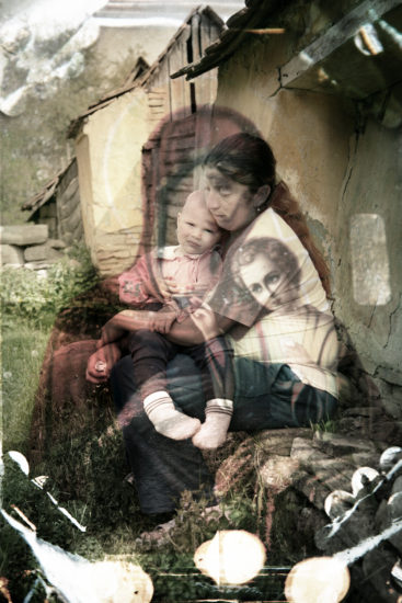 April Mountfort photograph from the Transylvania – Faded House series: Madonna #1