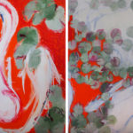 April Mountfort painting: McElhone Fish Pond #2, 2015