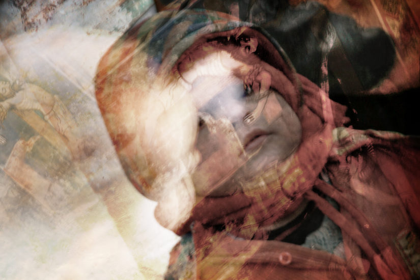 April Mountfort photograph from the Transylvania – Faded House series: Boy#2