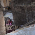 April Mountfort photographs – Hidden series: Young Woman on Roof #3