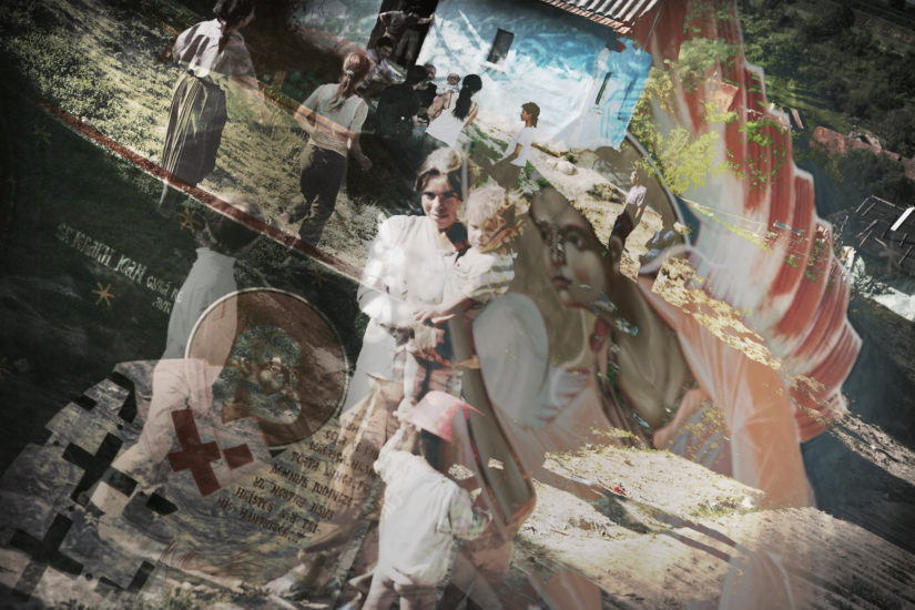 April Mountfort photograph from the Transylvania – Faded House series: Roma Children